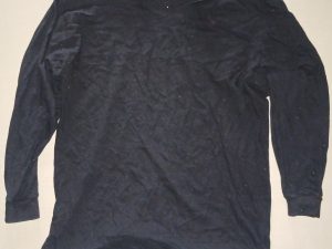Men’s COTTONNET Long Sleeve T-Shirt Black Size 1XL