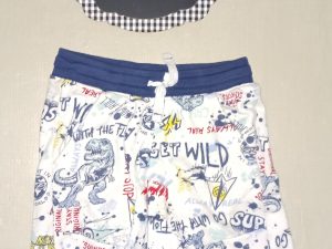 Boys Shorts 365 KIDS Size 8 Drawstring Closure Soft Knit Dinosaur Print