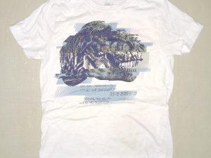 Boys CRAZY 8 Size Medium 7-8 Graphic T-Shirt White Dinosaur