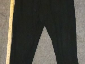 Mens Size M Weatherproof Vintage Joggers Black Drawstring Waist Cotton Polyester 3 Pockets