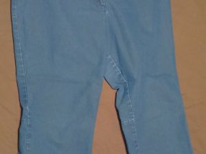 Women’s New York & Company NYC Size 14 Low Rise Wide Leg Flare Trouser Blue Jeans
