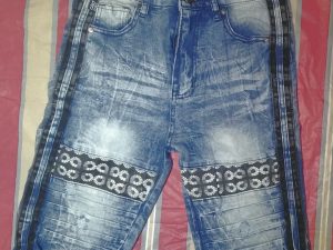 AKADEMIKS Boys Size 16 Denim Jeans Shorts Slim Fit Medium Wash HB