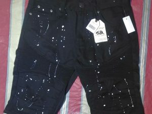 Teen Boys Trestles Supply Co.. Black Shorts With White Paint Drip Drop Designs Size 18