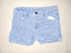 Little Girls Size 4 Denim Jeans Shorts Medium Wash Stretch