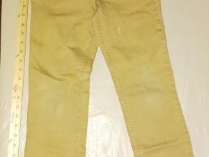 Boys Size 10 CAT & JACK Jeans Tan Straight Stretch Partial Elastic Adjustable Waist
