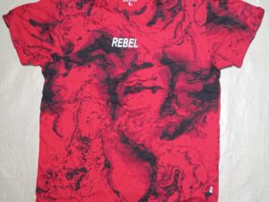 RARE Seven Souls Rebel Skeleton Skateboarding Tie Dye Colorful T-shirt Size L