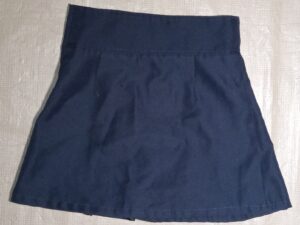 Girls Extremely Me Size 7 School Uniform Skirt Skort Scooter Navy Blue Pleats Zip
