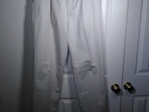 Adidas Golf Pants Stretch Lycra Men’s 36×33 Khaki Nanocote